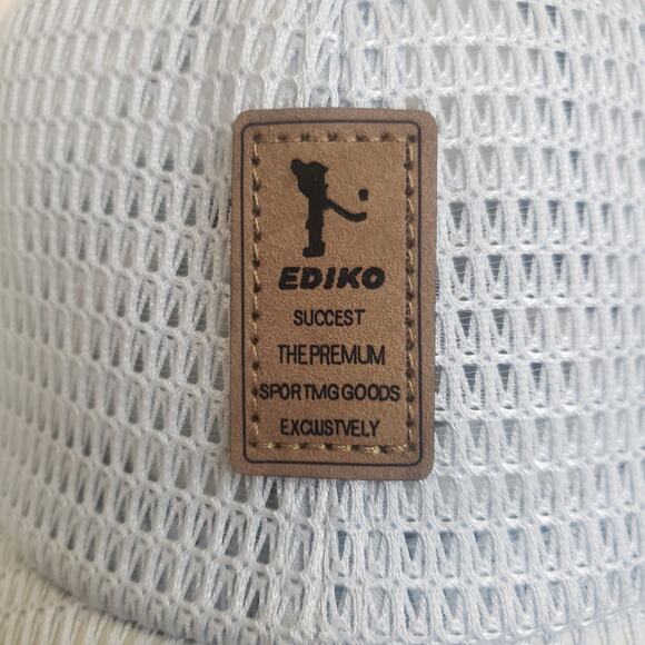 EDIKO SUCCEST Lt Gray Blue Premium Golf Baseball Cap, Adjustable Strap Mesh Cap - Picture 2 of 6